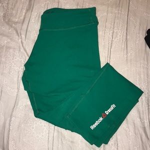 Green Reebok CrossFit leggings
